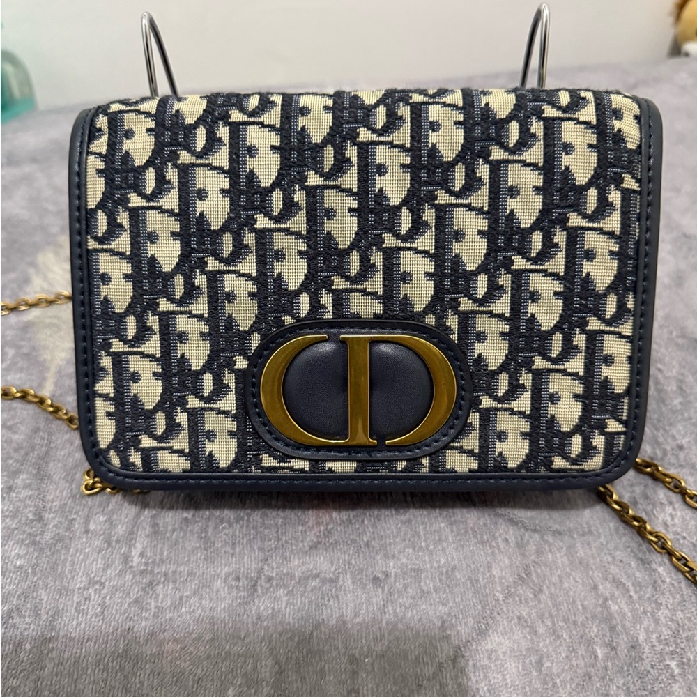 Dior Montaigne Oblique Waist Bag Black Chain Crossbody Bag - Picture 11 of 11